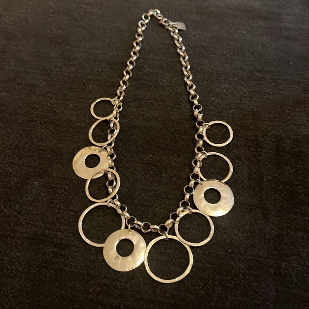Silpada sterling circle necklace